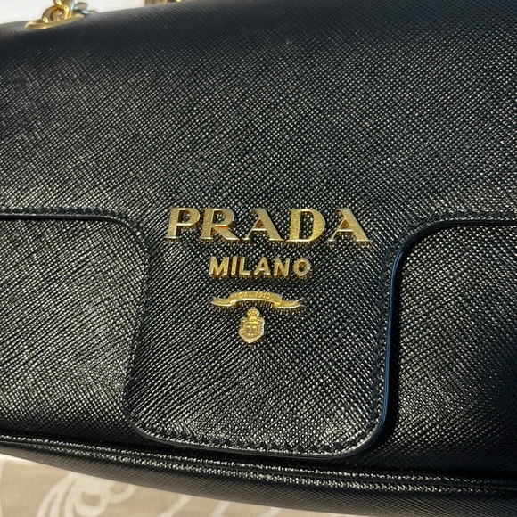 Prada  Saffiano Chain Shoulder Bag - Picture 2 of 13